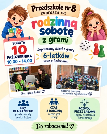 Dzień gier planszowych w naszym przedszkolu